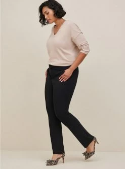 TORRID Trouser Straight Deluxe Stretch Mid-Rise Pant 11 TORRID Trouser Straight Deluxe Stretch Mid-Rise Pant -Cheap Torrid Shop 10203887 00684 av3