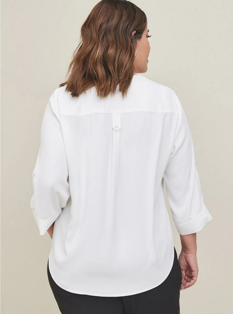 TORRID Harper Georgette Pullover 3/4 Sleeve Blouse 5 TORRID Harper Georgette Pullover 3/4 Sleeve Blouse - Image 3