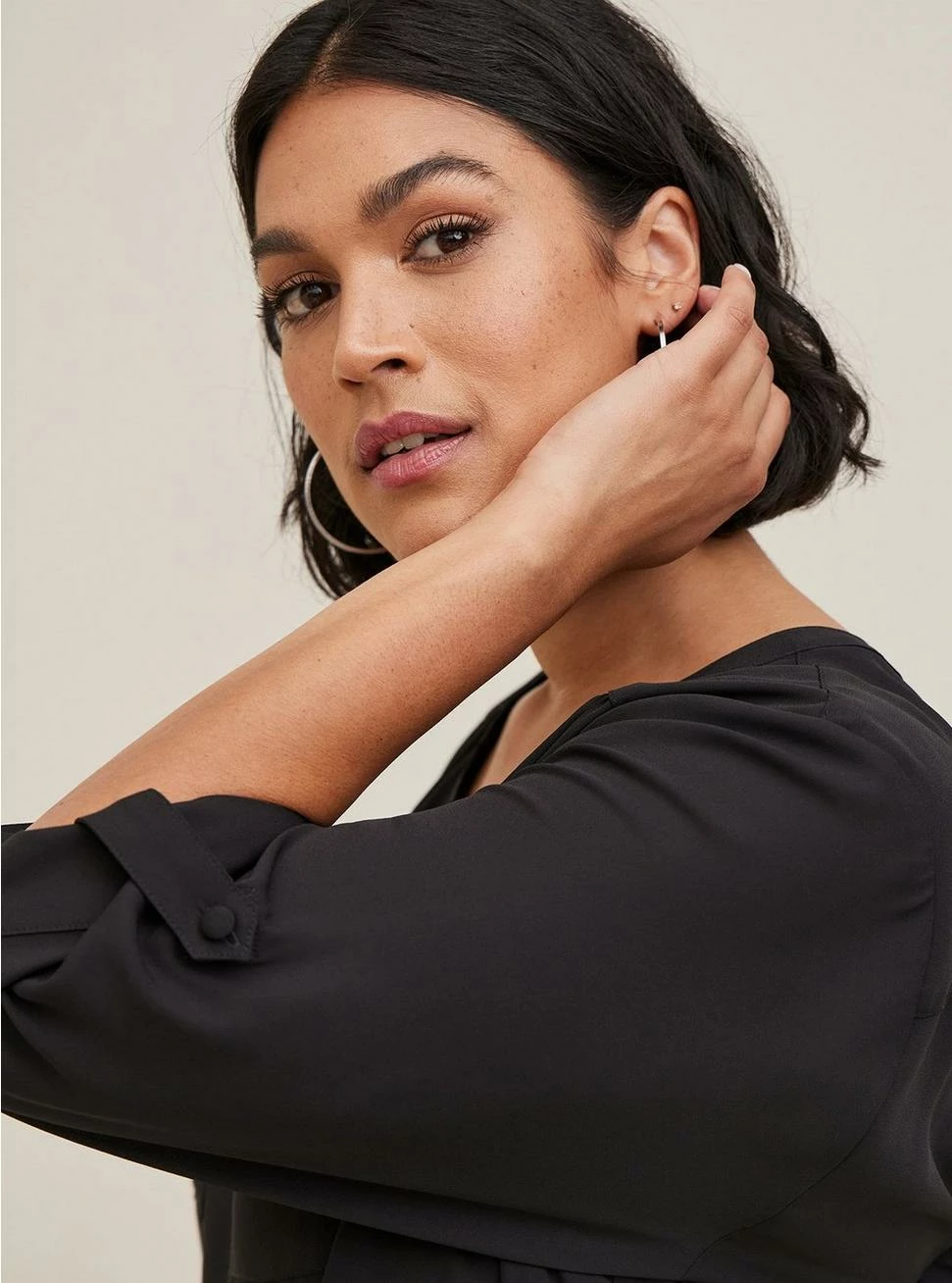 TORRID Harper Georgette Pullover 3/4 Sleeve Blouse 4 TORRID Harper Georgette Pullover 3/4 Sleeve Blouse - Image 2