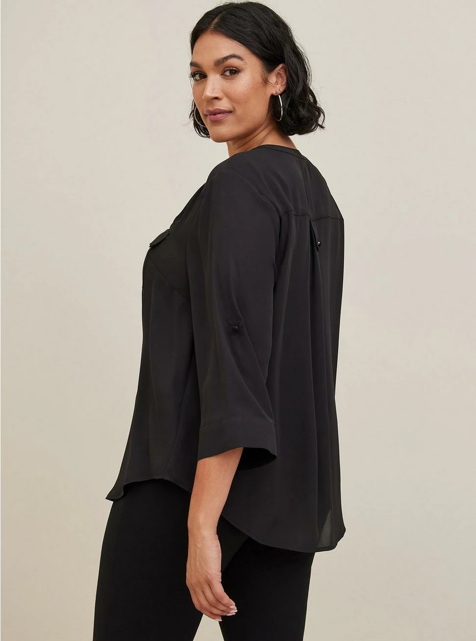 TORRID Harper Georgette Pullover 3/4 Sleeve Blouse 6 TORRID Harper Georgette Pullover 3/4 Sleeve Blouse - Image 4