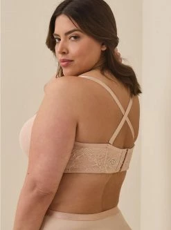 TORRID Strapless Push-Up Lace Sling Straight Back Bra -Cheap Torrid Shop 10447144 02163 av2