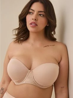 TORRID Strapless Push-Up Lace Sling Straight Back Bra -Cheap Torrid Shop 10447144 02163 av3