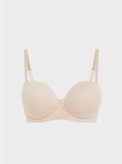 TORRID Strapless Push-Up Lace Sling Straight Back Bra -Cheap Torrid Shop 10447144 02163 flat