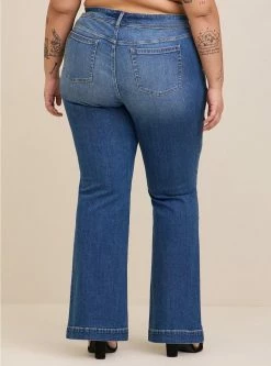TORRID Flare Vintage Stretch Mid-Rise Jean -Cheap Torrid Shop 10829594 08174 av2