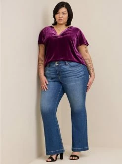 TORRID Flare Vintage Stretch Mid-Rise Jean