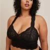 TORRID Unlined Lace Solid Racerback Bralette -Cheap Torrid Shop 10987315 02124 hi