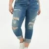 TORRID Crop Boyfriend Straight Vintage Stretch Mid-Rise Jean -Cheap Torrid Shop 11180431 05392 hi