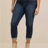 TORRID Crop Boyfriend Straight Vintage Stretch Mid-Rise Jean -Cheap Torrid Shop 11180431 07637 hi
