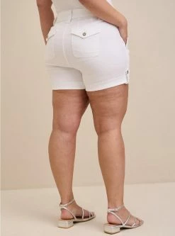 TORRID 3.5 Inch Military Stretch Twill Mid-Rise Short -Cheap Torrid Shop 11224644 05590 av2