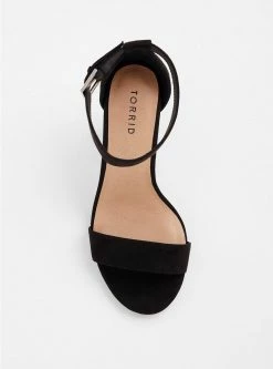 Null Two Strap Tapered Heel Sandal (WW) -Cheap Torrid Shop 11227583 00133 av2