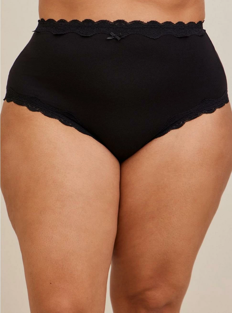 TORRID Cotton High-Rise Cheeky Lace Trim Panty 4 TORRID Cotton High-Rise Cheeky Lace Trim Panty - Image 2