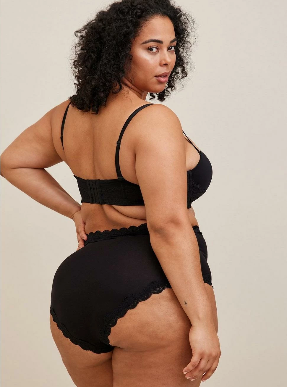 TORRID Cotton High-Rise Cheeky Lace Trim Panty 5 TORRID Cotton High-Rise Cheeky Lace Trim Panty - Image 3