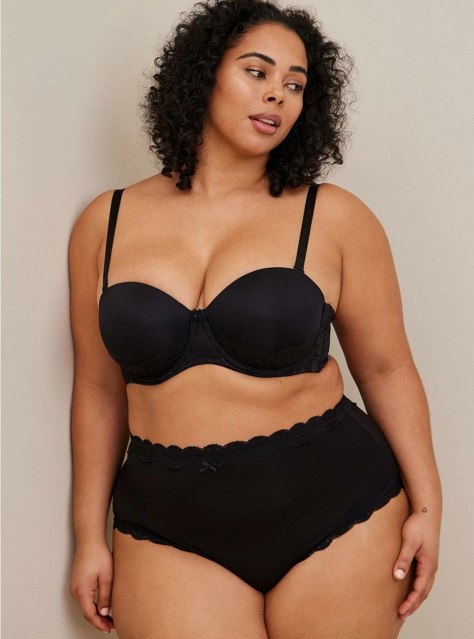 TORRID Cotton High-Rise Cheeky Lace Trim Panty 3 TORRID Cotton High-Rise Cheeky Lace Trim Panty