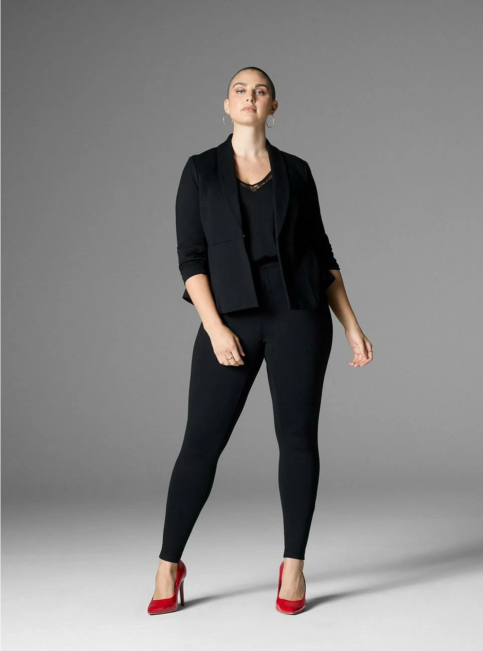 TORRID Studio Luxe Ponte Peplum Blazer 7 TORRID Studio Luxe Ponte Peplum Blazer - Image 5