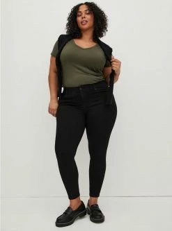 TORRID Bombshell Skinny Premium Stretch High-Rise Jean -Cheap Torrid Shop 11316603 00133 av1