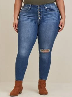 TORRID Bombshell Skinny Premium Stretch High-Rise Jean -Cheap Torrid Shop 11316603 02629 av3