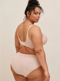 TORRID Cotton Mid-Rise Hipster Lace Trim Panty -Cheap Torrid Shop 11440566 08135 av2