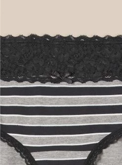 TORRID Cotton Mid-Rise Hipster Lace Trim Panty -Cheap Torrid Shop 11440566 10243 av1