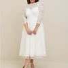 TORRID Ivory Lace Tea-Length Wedding Dress
