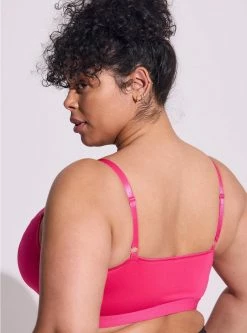 TORRID Lightly Lined Microfiber Plunge Bralette -Cheap Torrid Shop 12024849 00440 av1