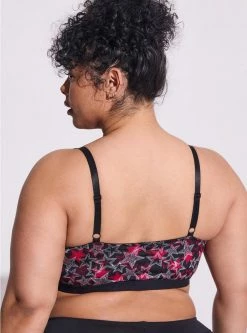 TORRID Lightly Lined Microfiber Plunge Bralette -Cheap Torrid Shop 12024849 09621 av2