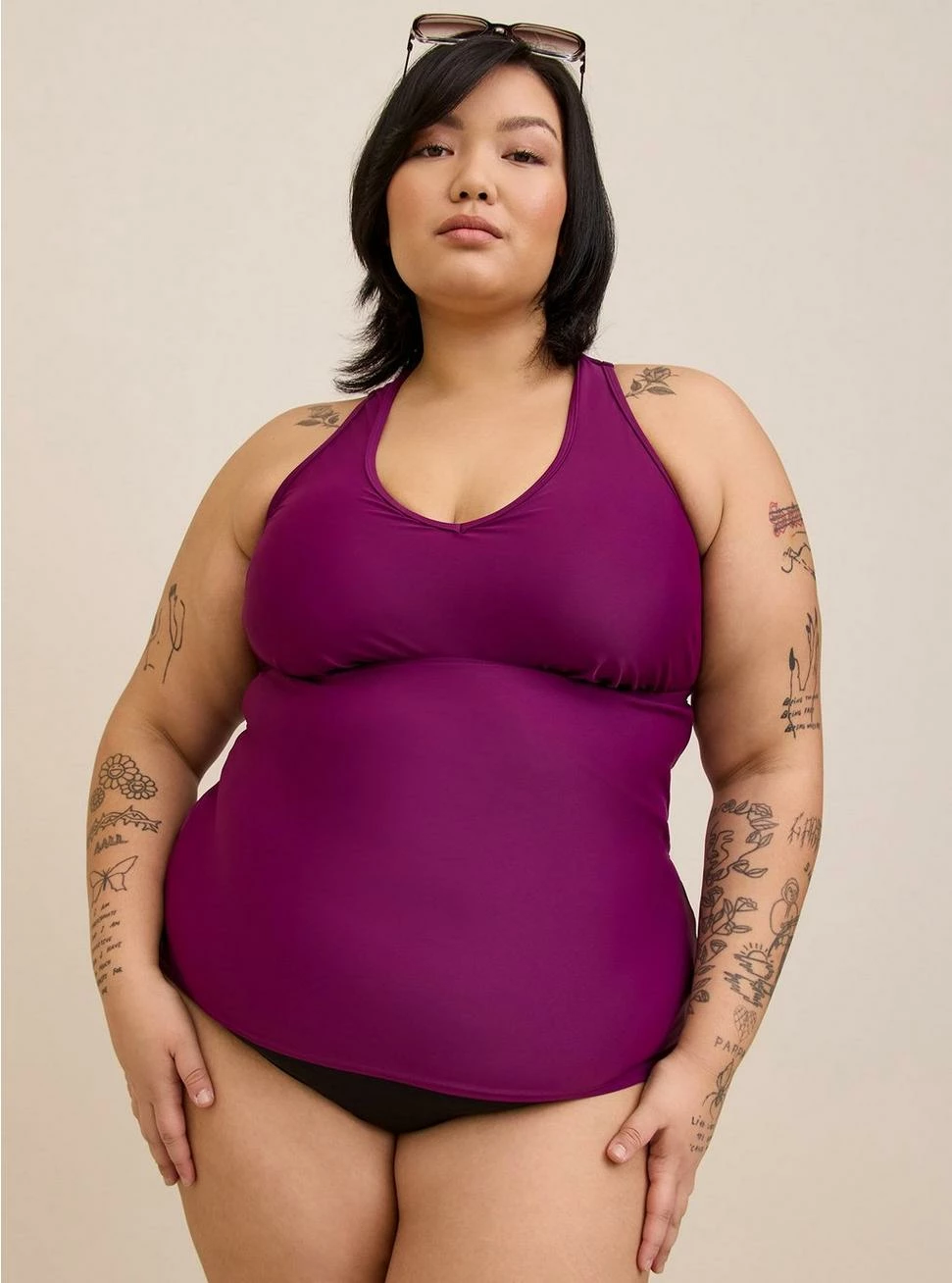 TORRID Active Wireless Racerback Tankini 3 TORRID Active Wireless Racerback Tankini