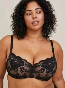 TORRID Full-Coverage Balconette Lightly Lined Exploded Floral Lace 360° Back Smoothing™ Bra
