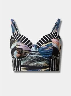 TORRID Underwire Long Line Bikini Top -Cheap Torrid Shop 12402014 10225 flat