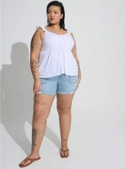 TORRID 5 Inch Vintage Stretch Mid-Rise Short