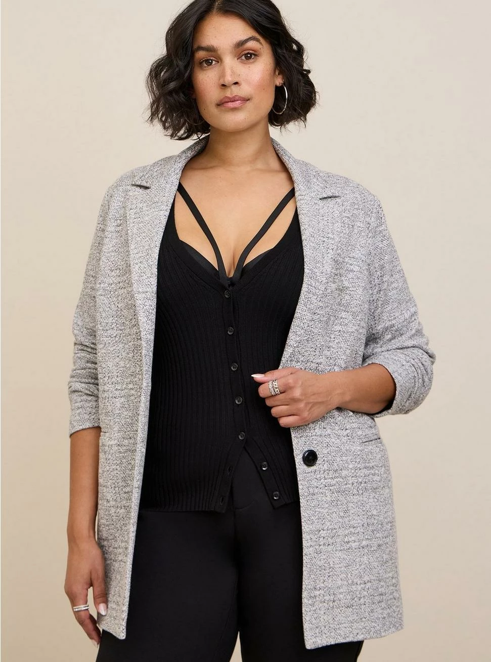 TORRID Studio Double Knit Boyfriend Blazer 4 TORRID Studio Double Knit Boyfriend Blazer - Image 2