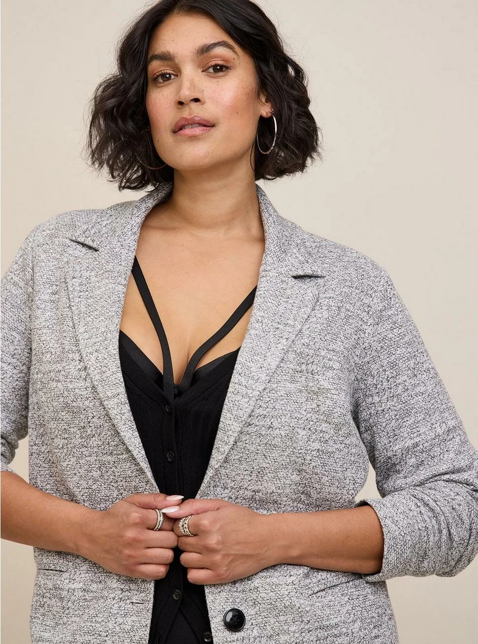 TORRID Studio Double Knit Boyfriend Blazer 6 TORRID Studio Double Knit Boyfriend Blazer - Image 4
