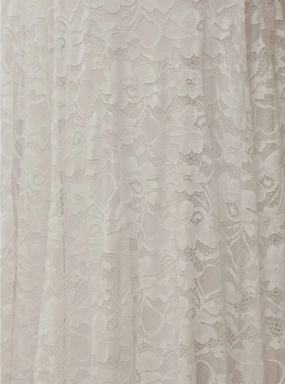 TORRID White Lace Off Shoulder A-Line Wedding Dress 6 TORRID White Lace Off Shoulder A-Line Wedding Dress - Image 4