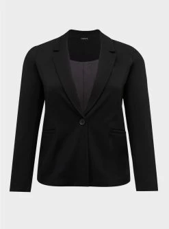 TORRID Studio Luxe Ponte Tailored Fit Blazer 9 TORRID Studio Luxe Ponte Tailored Fit Blazer -Cheap Torrid Shop 12511335 00684 flat