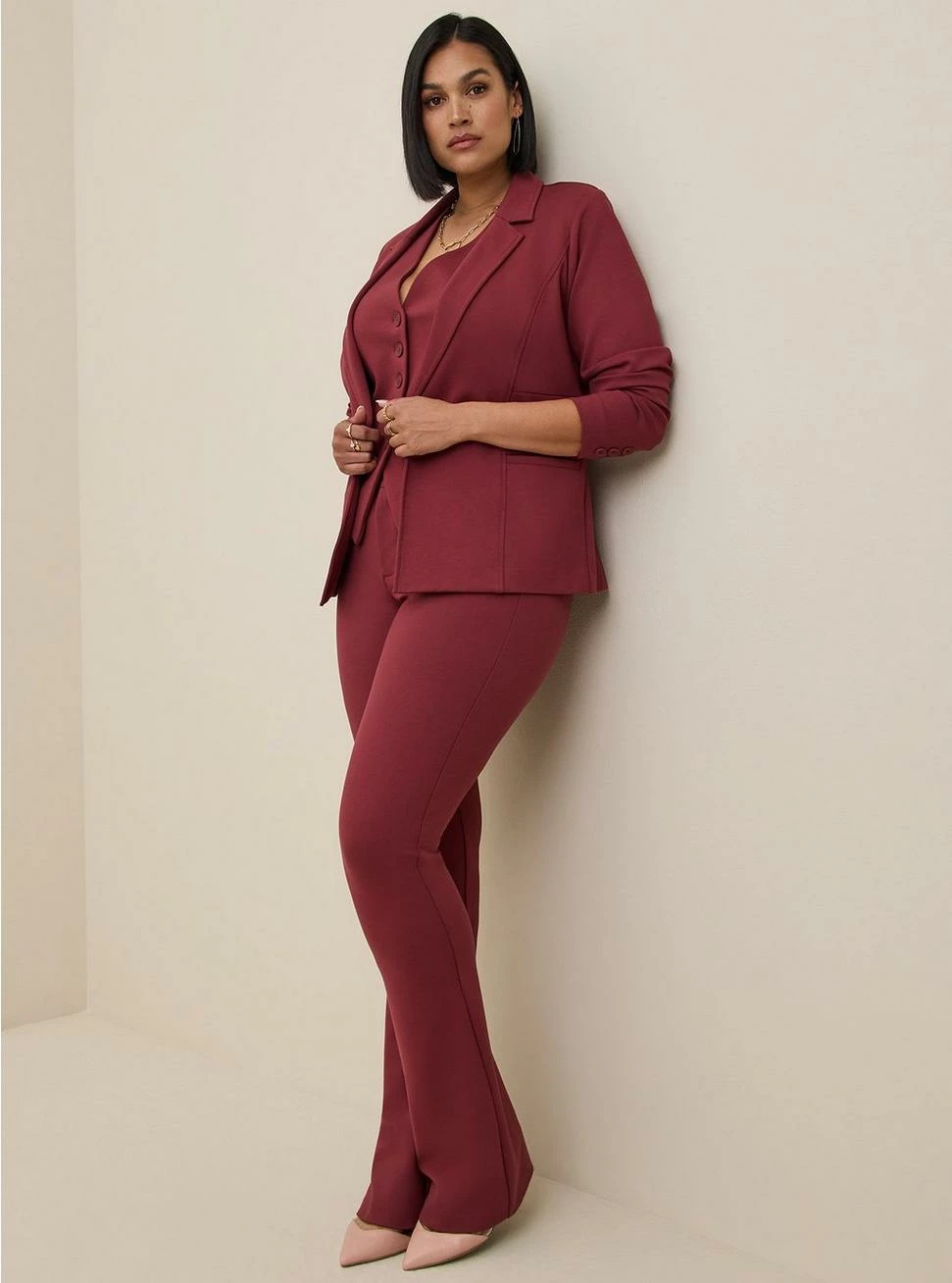 TORRID Studio Luxe Ponte Tailored Fit Blazer 4 TORRID Studio Luxe Ponte Tailored Fit Blazer - Image 2