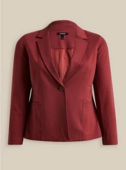 TORRID Studio Luxe Ponte Tailored Fit Blazer 9 TORRID Studio Luxe Ponte Tailored Fit Blazer -Cheap Torrid Shop 12511335 10323 flat