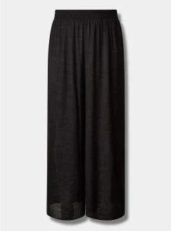 TORRID Crepe Side Slit Beach Pant -Cheap Torrid Shop 13037688 00684 flat