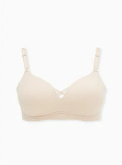 TORRID Wire-Free Push-Up Solid 360° Back Smoothing™ Bra -Cheap Torrid Shop 13201482 02163 flat