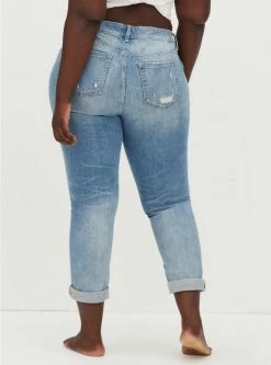 TORRID Boyfriend Straight Vintage Stretch Mid-Rise Jean -Cheap Torrid Shop 13622816 01371 av3