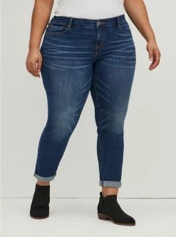 TORRID Boyfriend Straight Vintage Stretch Mid-Rise Jean