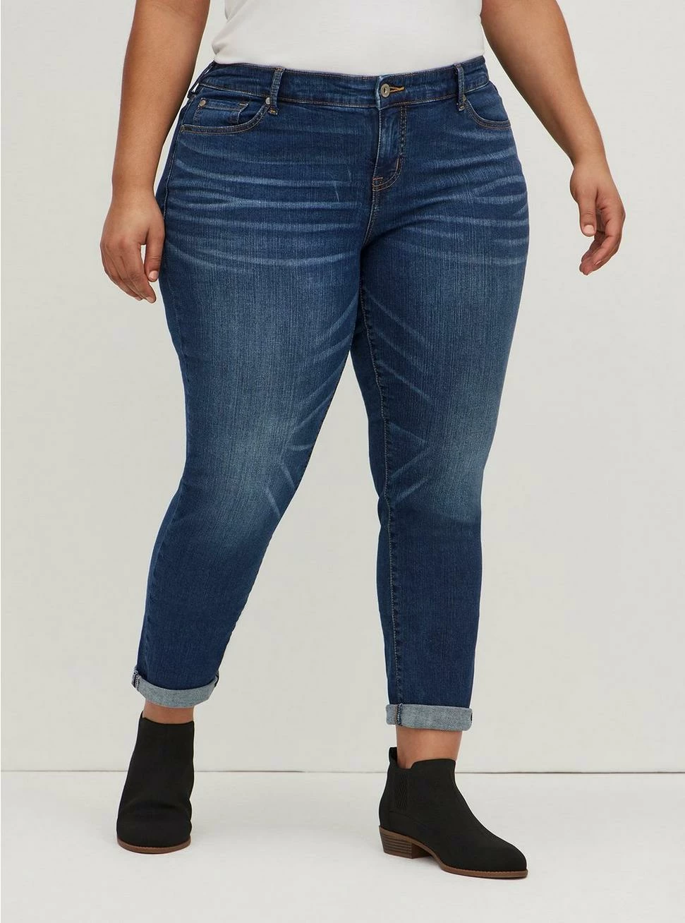 TORRID Boyfriend Straight Vintage Stretch Mid-Rise Jean 3 TORRID Boyfriend Straight Vintage Stretch Mid-Rise Jean