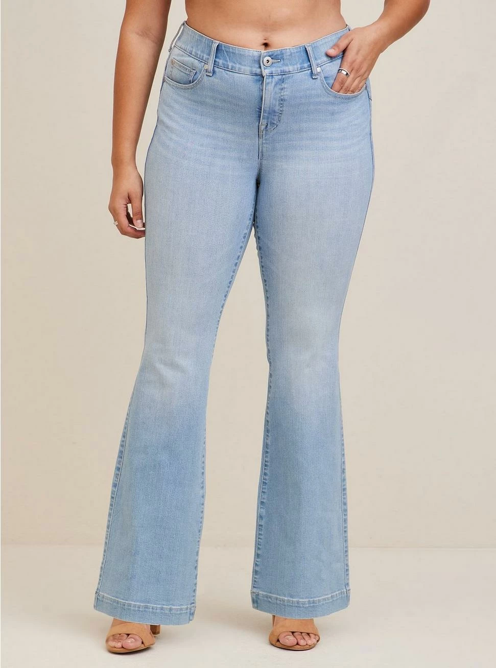 TORRID Bombshell Flare Premium Stretch High-Rise Jean 4 TORRID Bombshell Flare Premium Stretch High-Rise Jean - Image 2