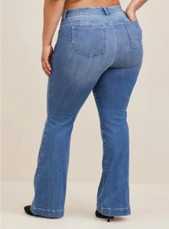 TORRID Bombshell Flare Premium Stretch High-Rise Jean -Cheap Torrid Shop 13674264 04858 av2