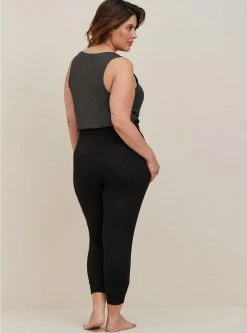 TORRID Super Soft Crop Lounge Jogger -Cheap Torrid Shop 13840626 00684 av2