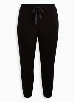 TORRID Super Soft Crop Lounge Jogger -Cheap Torrid Shop 13840626 00684 flat