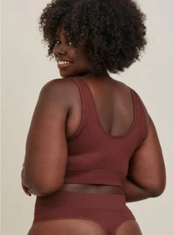 TORRID Seamless Ribbed High-Rise Thong Panty -Cheap Torrid Shop 13886650 00597 av2