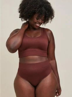 TORRID Seamless Ribbed High-Rise Thong Panty