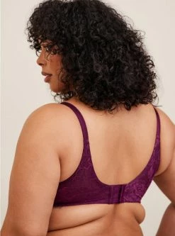 TORRID T-Shirt Push-Up Floral Lace 360° Back Smoothing™ Bra -Cheap Torrid Shop 13973230 07891 av2