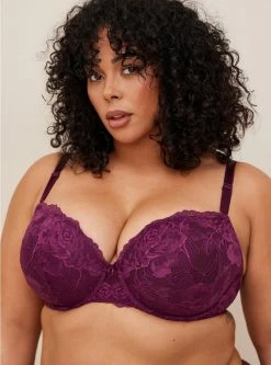 TORRID T-Shirt Push-Up Floral Lace 360° Back Smoothing™ Bra