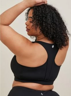 TORRID Low-Impact Wireless Zip-Front Active Sports Bra -Cheap Torrid Shop 14334537 00133 av2