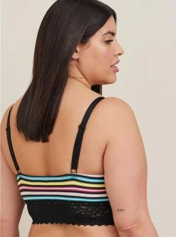 TORRID Lightly Lined Cotton Lace Hem Bralette -Cheap Torrid Shop 14426708 08005 av2